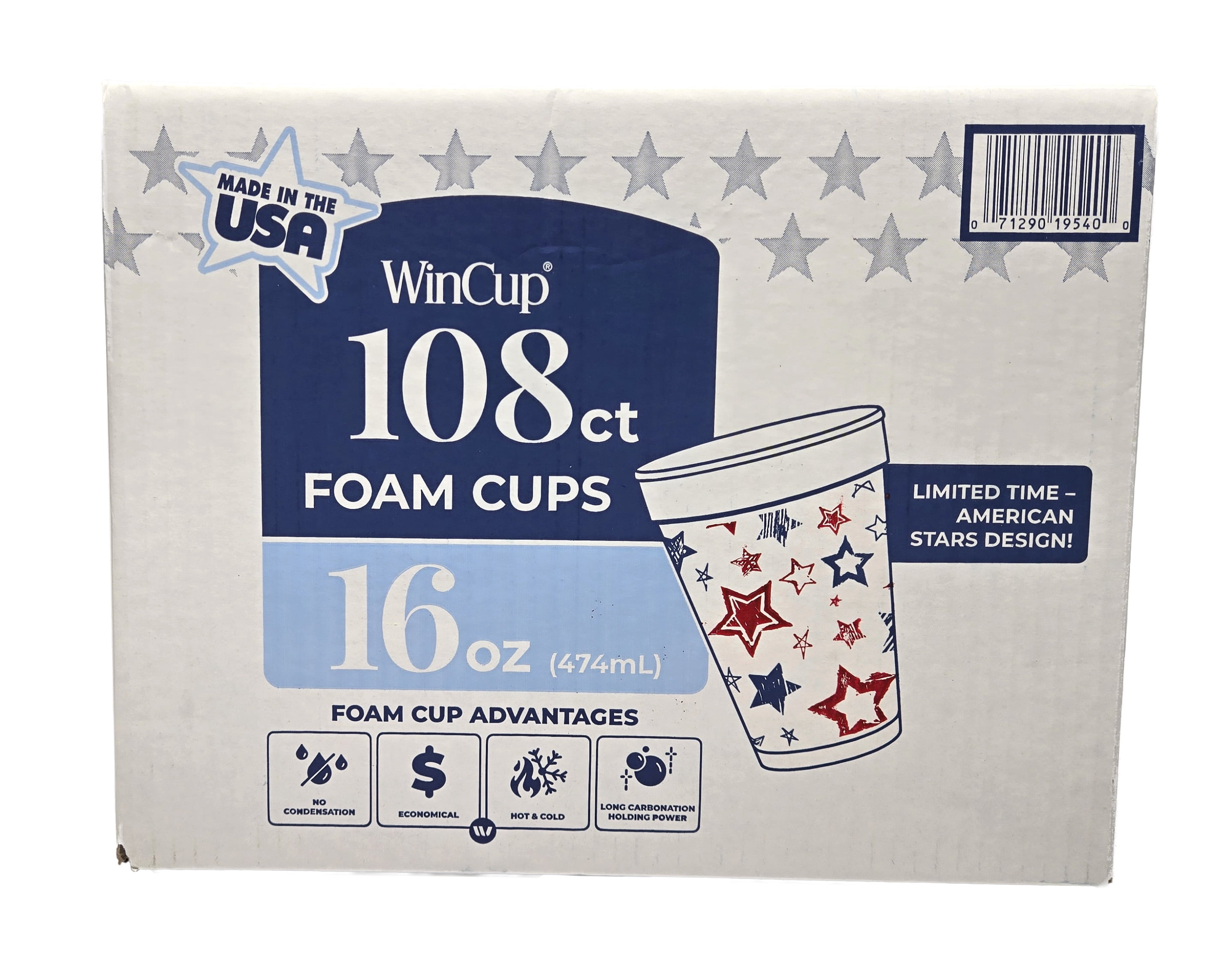 WinCup - Summer Foam Cups 16oz - 108ct