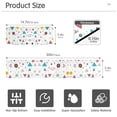 thumbnail image 3 of Yayeee Faucet Mat for Kitchen Sink 30" Diatomite Long Splash Guard Pad, Red Simple Shapes, 3 of 7