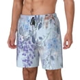 thumbnail image 1 of Fotbe Bird Butterfly Stripe Traje de Baño para Hombre – Shorts de Natación de Secado Rápido con Forro y Bolsillos-Large, 1 of 6