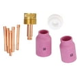thumbnail image 1 of Welding Cup, Copper PTFE Standard Size Welding Cup Torch Collet Set 9Pcs  for WP 18, 1 of 8