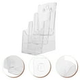thumbnail image 1 of OUNONA Acrylic Display Stand 1Pack Brochure Holder Stand for Office File Rack Retail Store Usage, 1 of 8
