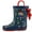 Beautiful Garden, variant on Bocca Kids Rain Boots Rainbow Cloud Rain Boots For Girls with Handles 12M
