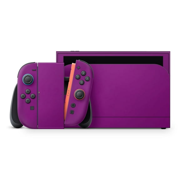 DesignSkinz Solid Dark Purple Full-Body Skin Decal Wrap Cover for Nintendo Switch 2