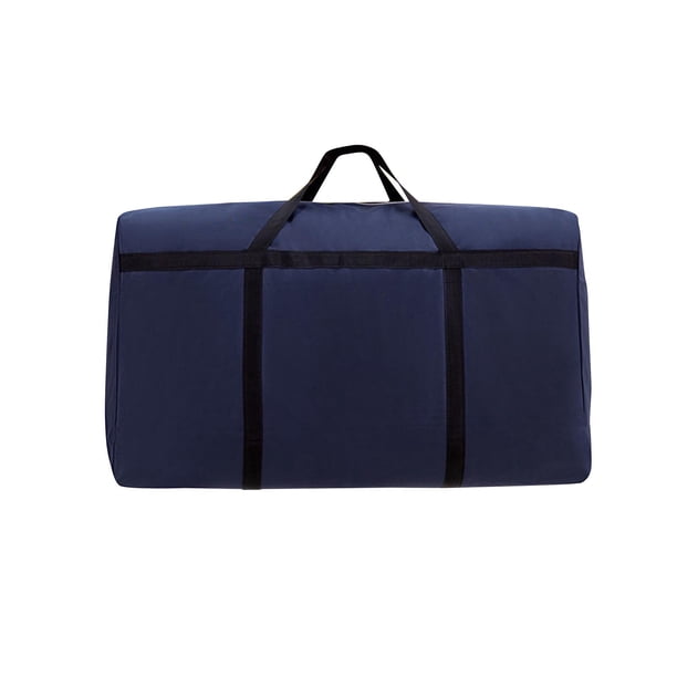 Bolsa de almacenamiento grande, organizador de ropa, bolso, caja, para fin de semana Azul oscuro 90x55x28cm