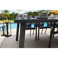 thumbnail image 6 of Juno 9-Piece Aluminum Outdoor Patio Furniture Dining Table Set in Charcoal with Dining Table and Eight Sling Chairs, 6 of 10