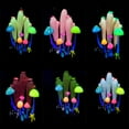thumbnail image 3 of Glowing Artificial Mushroom Aquarium Plant Decor Luminous Ornament Decoration for Fish Tank Landscape, 3 of 8