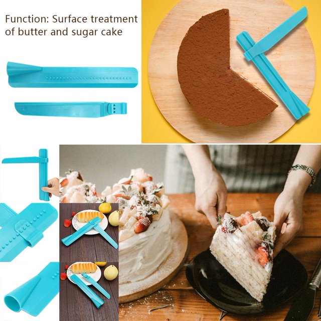 Torneado ajustable Fondant Cake Dispositivos de nivelación de azúcar DIY Raspadores de crema Hugtrwg Para estrenar