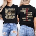 thumbnail image 4 of 250 Years of Freedom Shirt, 4th of July 2026 Patriotic Tee, America Anniversary T-Shirt, USA Eagle Flag Graphic Shirt, 4 of 4