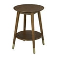 thumbnail image 4 of Convenience Concepts Wilson Mid Century Round End Table with Bottom Shelf, 4 of 4