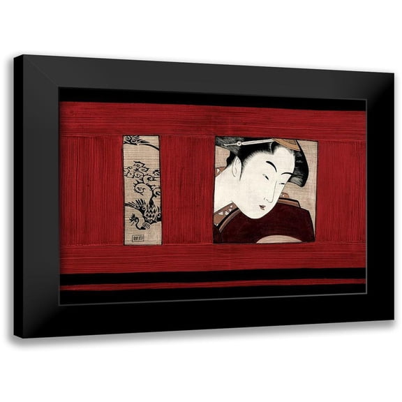 Aubert, Sylvie 14x11 Black Modern Framed Museum Art Print Titled - La femme au dragon