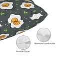 thumbnail image 5 of Salouo Cute Poached Eggs Pattern Pillow Cases,1PC Pillow Covers with Envelope Closure Decorative Pillow Case for Bed Couch,Pillows Not Included-14"x20", 5 of 6
