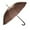 Coffee, variant on Rain Sun UV Protection Umbrella Large Full Size 42 Inches Canopy Coverage Windproof Auto Open J- Shape Stick Coffee