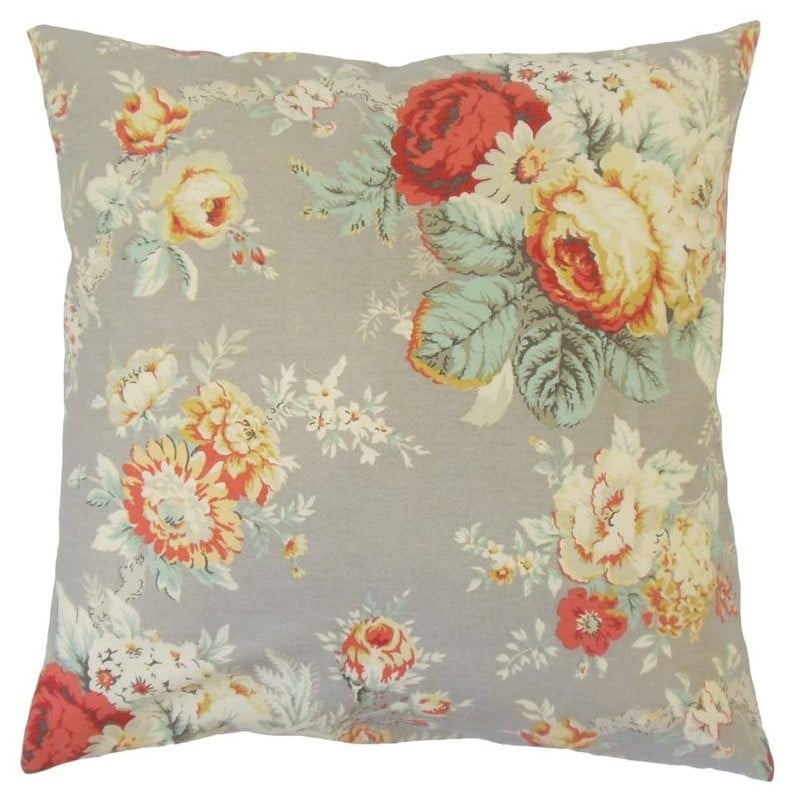 Clay The Pillow Collection P18-WAV-678005-SANCTUARYROSE-CLAY-C100 Ulyciana Floral Pillow Clay The Pillow Collection P18-WAV-678005-SANCTUARYROSE-CLAY-C100 Ulyciana Floral Pillow