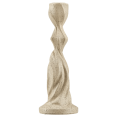 thumbnail image 1 of Bouclair Beige Twisted Sculptural Candle Holder, 1 of 2
