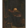 thumbnail image 3 of Joseph Nicolas Robert-Fleury 20x23 Black Modern Framed Museum Art Print Titled - Titian, Painting His Last Work (1843), 3 of 5