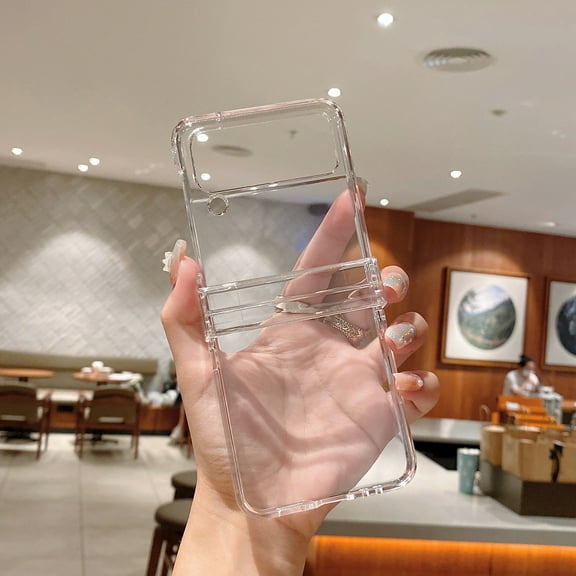 Allytech Clear Case for Samsung Galaxy Z Flip3, Z Flip 3 Cover, Cyrstal Clear Transparent Shockproof Anti-Yellow Protection Anti-Scratch Slim Fit Shell Phone Case for Samsung Galaxy Z Flip3- Clear