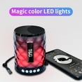 thumbnail image 2 of Portable Bluetooth-compatible Speaker with Lights  Waterproof   Mini Speaker for Shower  Home  Outdoor  Black, 2 of 11