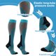 thumbnail image 3 of Calcetines de compresión deportivos para hombres y mujeres: protegen los músculos de lesiones deportivas, 3 of 5