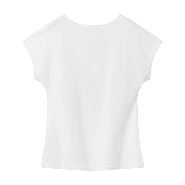 Camiseta de mujer suave básica para vacaciones, desplazamientos, oficina, compras, trabajo SG