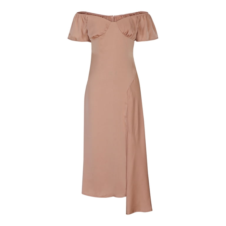 champagne summer wedding guest dress Champagne Beach Wedding Guest Dresses
