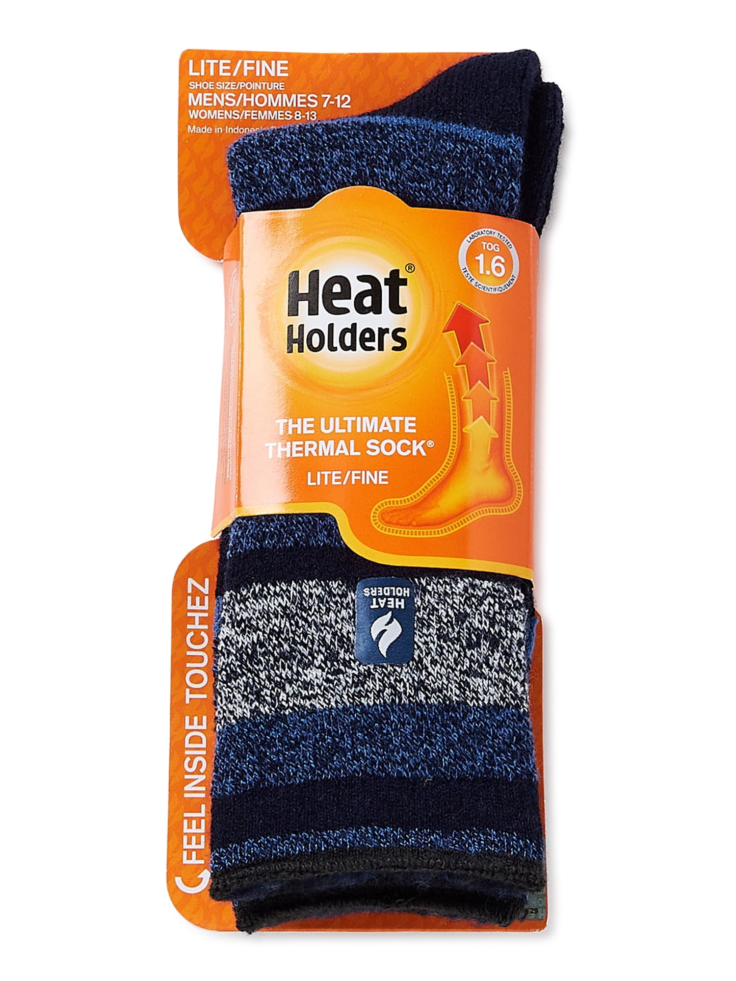Heat Holders® Men's Lite Stripe Crew Socks 