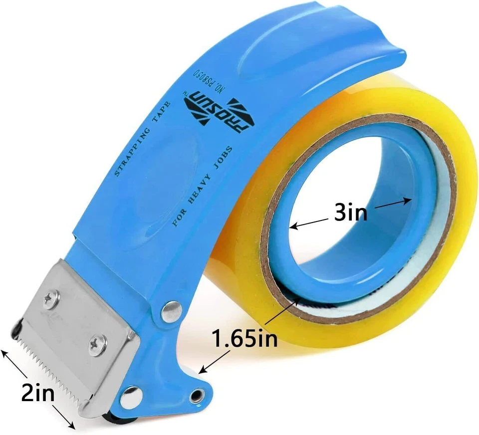 CIRCLE- 2 Pack Metal Packing Tape Dispenser Gun:2-Inch Wide Tape Dispenser / 3-Inch Inne