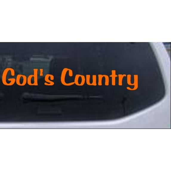 Gods Country Car or Truck Window Decal Sticker