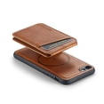thumbnail image 3 of for iPhone 7 / 8 / SE 2020 / SE 2022 Case [Compatible with MagSafe] Removable Card Holder Magsafe case Wallet 2 in 1 Detachable Back Cards Slot Premium PU Leather Magnetic Car Holder Mount case, Brown, 3 of 10