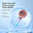 thumbnail image 4 of Ventilador portátil de mano JISULIFE Life4 con batería de 5000 mAh - Rosa, 4 of 8