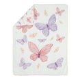 thumbnail image 3 of Sweet Jojo Designs Butterfly Pink and Purple Crib Bedding Set 3 Piece Set, 3 of 6