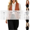 thumbnail image 4 of Atkumj Linen Vest Women Decorative Fake Pockets Stylish Button Front Vests Fashion Casual Solid Color Sleeveless Outerwear for Women M, 4 of 9