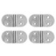 thumbnail image 1 of 4 bisagras de puerta plateadas, 4 agujeros, acero inoxidable 316, ovaladas, a prueba de óxido, bisagras náuticas engrosadas para yates, 1 of 8