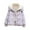 Purple, variant on Women's Winter Puffer Coat Short Loose Jacket Long Sleeved Casual Stand Up Collar Jacket