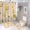 AA-1, variant on Cute Bee Hive Pattern Shower Curtain Sets Non-Slip Rugs Bath Mat Toilet Cover U Shaped Mat 4 Pcs