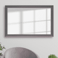 thumbnail image 2 of Morgan Dark Grey Framed Wall Mirror, Rectangular Vanity Mirror, Multiple Sizes, 2 of 12