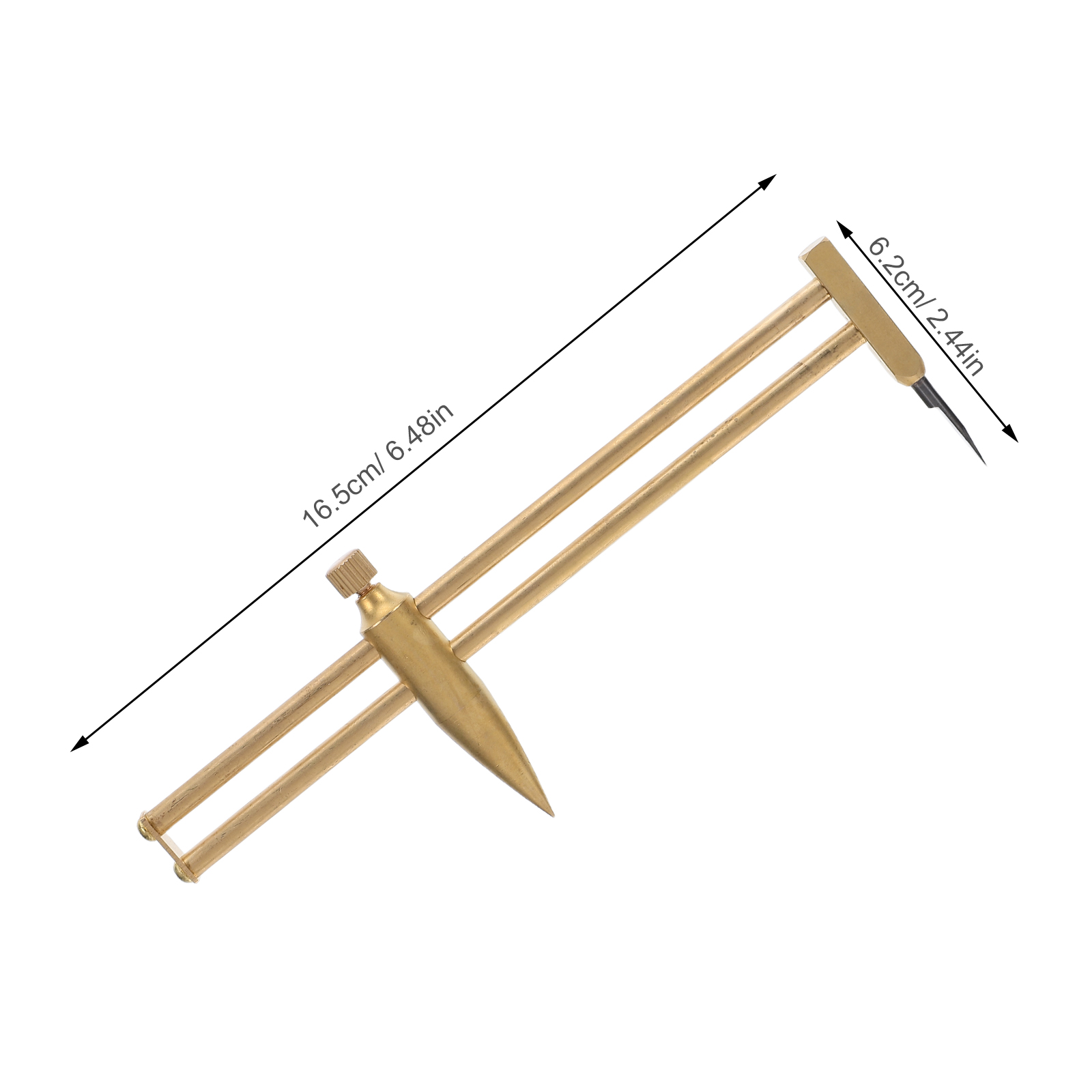 SEWOART Brass Measuring Caliper for Pottery Clay Modeling and Ceramic Sculpture Tools with Golden Finish
