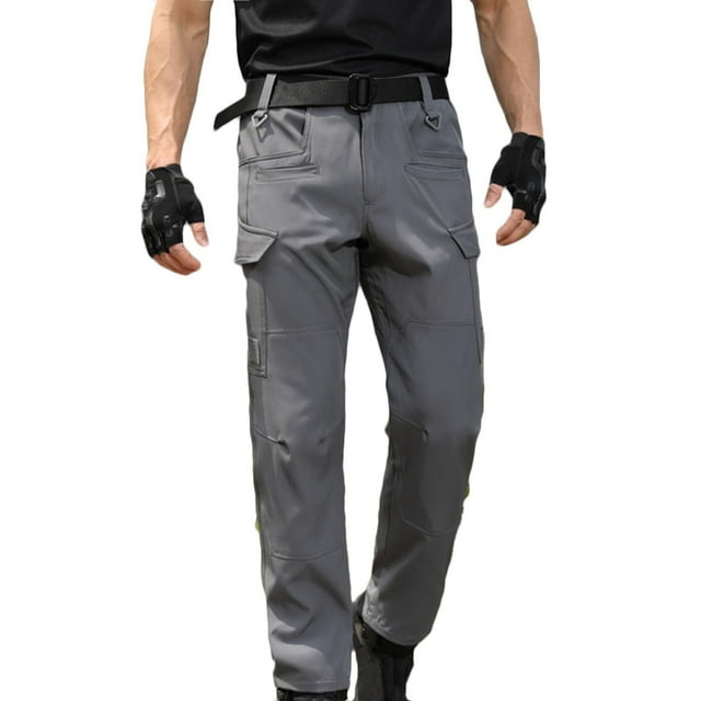 Tqyyweavej Pantalon Tactique pour Homme à Séchage Rapide Résistant à l'Eau Pantalon d'Extérieur Léger Extensible Cargo Pêche Voyage Camping Travail Randonnée Pantalon P-4TG