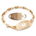 thumbnail image 1 of MedicEngraved Rose Gold Stainless Steel Custom Medical Alert Bracelet - 6mm Infinity Link, 1 of 7