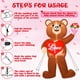 thumbnail image 5 of Oso hinchable Melisheer de 8 pies para el día de San Valentín con luces LED, 5 of 7