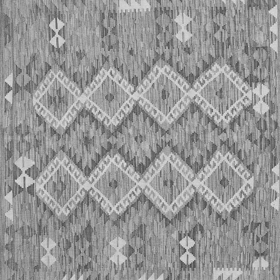 Ahgly Company Indoor Square Southwestern Gray Country Area Rugs, 7' Square