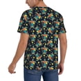 thumbnail image 2 of Fotbe Colorful Turtles Baseball Jersey Shirt for Men and Women, Casual Short Sleeves Button Down T-Shirt-Medium, 2 of 9