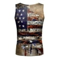 thumbnail image 4 of JINMGG Mens Shirts ,Men's Summer Independence Day 3D Digital Print Sleeveless Tank Top Casual T-Shirt, 4 of 5