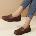 thumbnail image 4 of Willtoo Womens Loafers Casual Platform Slip-On Flats Comfortable Wide Toe Non Slip Walking Shoes for Daily Commute, 4 of 5
