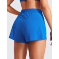 thumbnail image 2 of Shorts CRZ YOGA V con abertura 2.5" tiro alto azul L, 2 of 4