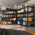 thumbnail image 2 of REIBII 48.2"W Garage Shelving  Heavy Duty 3000LBS Storage Shelves Adjustable 5 Tier Metal Shelving,48.2''L X 24.5''W X 72''H, 2 of 8