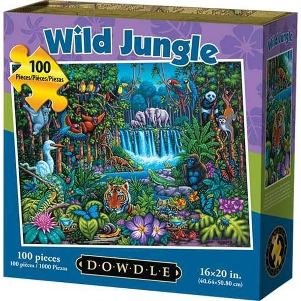 Dowdle Jigsaw Puzzle Wild Jungle 100 Piece