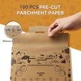 thumbnail image 2 of 100 Pcs Unbleached Parchment Paper Baking Sheets, 8x12 inch Baking Paper, Precut Non-Stick Parchment Sheets for Baking, Cooking, Grilling, Air Fryer and Steaming, Precut Silicone Baking Paper, 2 of 7
