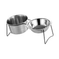thumbnail image 2 of Comedero para gatos, bebedero, bebedero para uso interior, accesorios a prueba de fugas, comedero, dispensador de comida para gatitos., 2 of 9