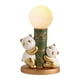 thumbnail image 1 of Lámpara de noche de panda para habitación infantil, ideal para la repisa de la chimenea. Panda dorado, 1 of 9