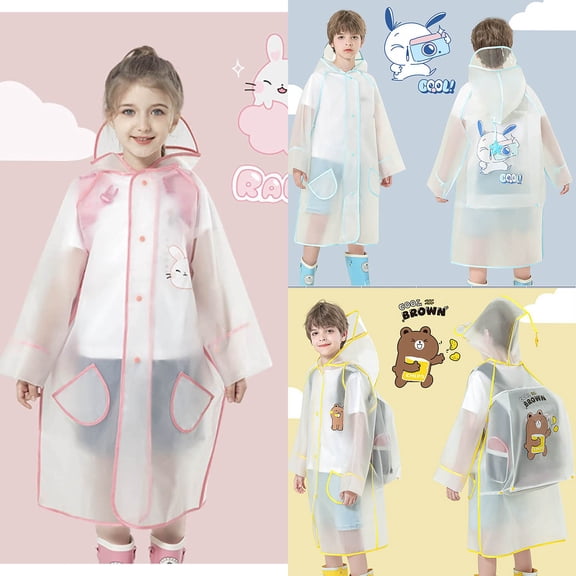 Raincoat for Girls,Ponchos Kids,Girls Rain Jacket Size 8 Kids Raincoat Toddler Rain Poncho Girls Boys Rain Coat Hooded Waterproof Rain Jacket Children Rain Suit #02